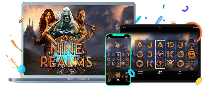 Nine Realm online slot on mobile and desktop