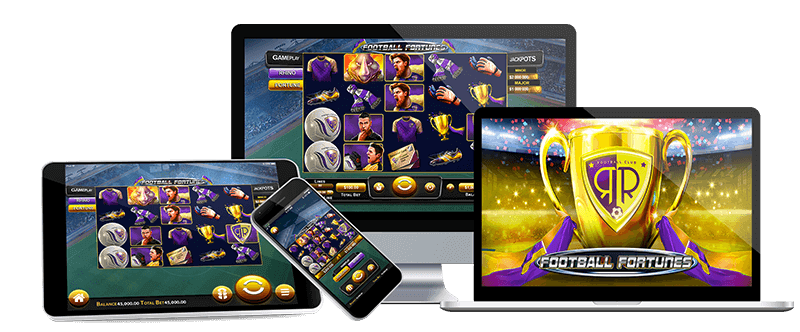 Brand new slot at Thunderbolt Online Casino- Football Fortunes! take home the tropy of fortunes and add millions to your bank account!